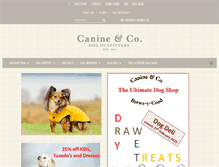 Tablet Screenshot of canineandco.co.uk